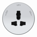 MultiTrack Розетка универс. круглая 13А/250В Белый MultiTrack Розетка универс. круглая 13А/250В Белый