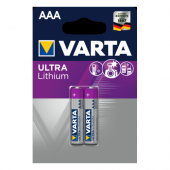 Элемент питания LR03 (ААА) литиевый бл. 2шт Ultra Lithium VARTA (1/10)