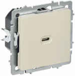 BRITE Роз. USB C 65Вт высокоскор. зар. РЮ12-1-БрКр беж. IEK BRITE Роз. USB C 65Вт высокоскор. зар. РЮ12-1-БрКр беж. IEK