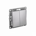 Выключатель 2кл с/у алюминий механизм быстрозажим AtlasDesign Systeme Electric (1/20) Выключатель 2кл с/у алюминий механизм быстрозажим AtlasDesign Systeme Electric (1/20)
