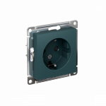 Розетка 1гн с З/К шторки с/у изумруд механизм 16А AtlasDesign Systeme Electric Розетка 1гн с З/К шторки с/у изумруд механизм 16А AtlasDesign Systeme Electric