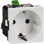 Розетка з/к б/ш б/з белая