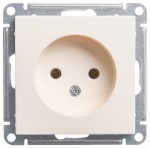 Розетка 1гн без З/К с/у крем механизм 16А W59 Schneider Electric  (1/10)