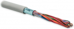 Кабель витая пара, экранированная F/UTP, категория 3, 10 пар (24 AWG), одножильный (solid), экран - фольга, LSZH нг Hyperline FUTP10-C3-S24-IN-LSZH-GY