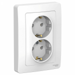 Розетка 2гн с З/К с/у белый 16А Blanca Systeme Electric (1/6)
