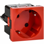 Розетка 45град з/к з/ш б/з красная Розетка 45град з/к з/ш б/з красная