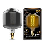 Лампа светодиод 8Вт 300Лм 2400К Е27 DL180 gray flexible LED Gauss Filament 1/6