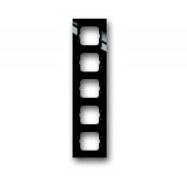 Рамка 5-пост. цвет черный глянцевый, пластик горизонт. и вертик., IP20 Axcent ABB