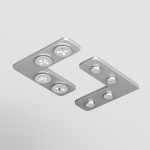 TRA034CL-SC-42S Соединитель угловой для шинопроводов натяжного потолка, 2шт TRA034CL-SC-42S Соединитель угловой для шинопроводов натяжного потолка, 2шт