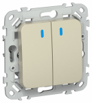 FLITE Выключ. 2-кл. кноп. с инд. 10А ВС12-2-1-ФлШ шам. IEK FLITE Выключ. 2-кл. кноп. с инд. 10А ВС12-2-1-ФлШ шам. IEK