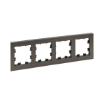 4 - местная рамка, мокко, пластик Эпика EKF