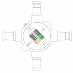 Взрывонепроницаемая распределительная коробка из алюминия LBD-MVK.2,5x2-MVK.2,5(i)x2-MVK.2,5Tx2-KH2MHK(A)-KH2MHK(B)-KH2MHK(C)-KH2MHK(D) / 1Ex d IIC Т5