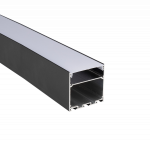 Аксессуар Профиль PAL 5050-BLACK (комплект) накладной 2м анод.с подвесом  Jazzway Аксессуар Профиль PAL 5050-BLACK (комплект) накладной 2м анод.с подвесом  Jazzway