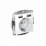 Розетка 1гн с З/К+2хUSB с/у белый механизм 16А AtlasDesign Systeme Electric (1/10) Розетка 1гн с З/К+2хUSB с/у белый механизм 16А AtlasDesign Systeme Electric (1/10)