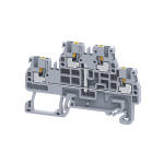 Клемма 2х-ярусная push-in OptiClip CPDL-2,5-2L-I-S-серый