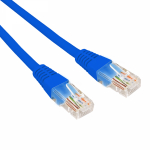 Патч-корд U/UTP REXANT категория 5e, RJ45-RJ45, неэкранированный, 26AWG, LSZH, синий, 1.5 м