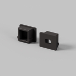 Комплект заглушек (для профиля 16×12) 10 шт., ALM-005-B-EC