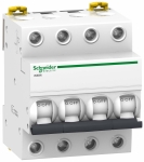 Автоматический выключатель (автомат) 4-полюсный (4P) 63А хар. C 4кА Schneider Electric Acti9/Multi9