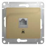 Розетка 1гн комп RJ45 с/у титан механизм кат.5е Glossa Systeme Electric  (1/10)