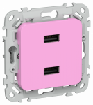 FLITE Роз. USB AA 2,1А РЮ-2-ФлПр пур IEK FLITE Роз. USB AA 2,1А РЮ-2-ФлПр пур IEK