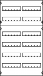 Панель для распределительного щита 12 модулей 1050x250 7 DIN-реек ABB EDF аксессуары для шкафов