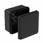 MultiBox Коробка распределительная с мембранными вводами IP66 85х85х42 Черная (со стикером)