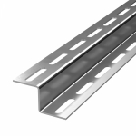 Z-профиль 1000x25x52 нержавеющая сталь серый перфорация: с 2-х сторон ПРОМРУКАВ