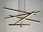 Светильник подвесной (подвес) Rivoli Mabel 6183-201 LED 120 Вт 3000-6000К чёрный светодиодный с пультом
