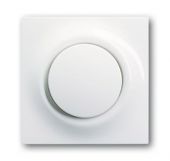 Клавиша одинарная нажимная (кнопка) для выкл-ля/кнопки пластик белый глянцевая IP20 ABB Impuls