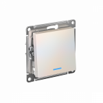 Выключатель 1кл с подсв с/у жемчуг быстрозажим Atlas Systeme Electric  (1/20)