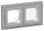 FLITE Рамка 2-мест. IP55 Рпро-2-55-ФлС сер. IEK
