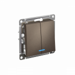 Выключатель 2кл с подсв с/у мокко механизм AtlasDesign Systeme Electric (1/10) Выключатель 2кл с подсв с/у мокко механизм AtlasDesign Systeme Electric (1/10)