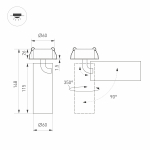 Светильник SP-GABI-BUILT-FLAP-R60-12W Day4000 (BK, 36 deg, 230V) (Arlight, IP40 Металл, 5 лет)