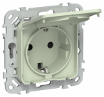 FLITE Роз. с з/к/ш кр б/к 16А IP44 РСшкр11-1-44-ФлП пан. IEK