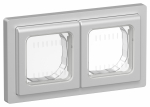 FLITE Рамка 2-мест. IP55 Рпро-2-55-ФлА ал. IEK FLITE Рамка 2-мест. IP55 Рпро-2-55-ФлА ал. IEK