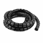 Защитная пластиковая спираль гибкая 90 мм (20 м/уп) черная Промрукав