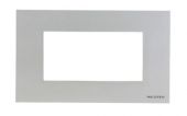 Рамка 2-пост. без перегородки цвет серебро матовый, пластик горизонтальная, IP20 Zenit ABB