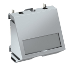 Кабельный вывод 1 модуль Modul45, 45х45 мм, цвет алюминиевый лак Кабельный вывод 1 модуль Modul45, 45х45 мм, цвет алюминиевый лак