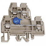 DAS.4/V24GR, 2х уровневый проходной зажим серый 4 кв.мм с варистором между уровнями 24 В
