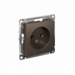 Розетка 1гн без З/К с/у мокко механизм 16А AtlasDesign Systeme Electric (1/10)