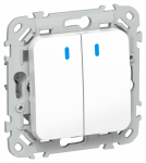 FLITE Выключ. 2-кл. кноп. с инд. 10А ВС12-2-1-ФлБ бел. IEK FLITE Выключ. 2-кл. кноп. с инд. 10А ВС12-2-1-ФлБ бел. IEK