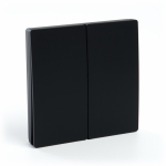 Выключатель дистанционного управления 230V 500W двухклавишный, TM82, черный