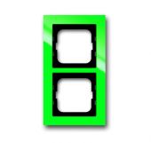 Рамка 2-пост. цвет зеленый глянцевый, пластик горизонт. и вертик., IP20 Axcent ABB