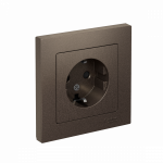 Розетка 1гн с З/К шторки с/у мокко в сборе 16А AtlasDesign Systeme Electric Розетка 1гн с З/К шторки с/у мокко в сборе 16А AtlasDesign Systeme Electric