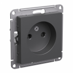 Розетка 1гн без З/К шторки с/у базальт механизм 16А AtlasDesign Systeme Electric (1/20)