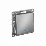 Выключатель 1кл с подсв с/у сталь механизм AtlasDesign Systeme Electric Выключатель 1кл с подсв с/у сталь механизм AtlasDesign Systeme Electric