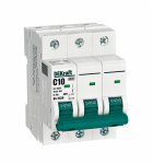 Выключатель автоматический 3-полюсный (3P) 10А хар. C DEKraft ВА-103