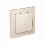 Выключатель 1кл с/у крем в сборе AtlasDesign Systeme Electric (1/15)
