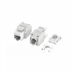 Модуль Кейстоун (Keystone) RJ45 CAT6 неэкранированный, 180 градусов, безынструментальный монтаж (Toolless), белый (применим с инструментом RT)