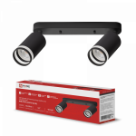 Светильник потолочный НПБ СПОТ-2xGU10-AR-BL под лампу GU10 55х165x260мм черный IN HOME Светильник потолочный НПБ СПОТ-2xGU10-AR-BL под лампу GU10 55х165x260мм черный IN HOME